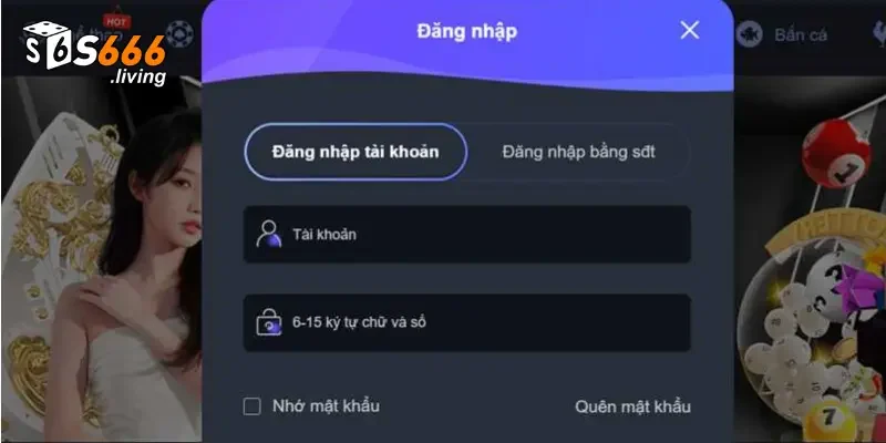 Hướng dẫn quy trình đăng nhập S666 trên thiết bị di động